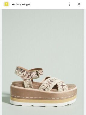 Mou Woven Platform Sandals in Beige - Women Shoes